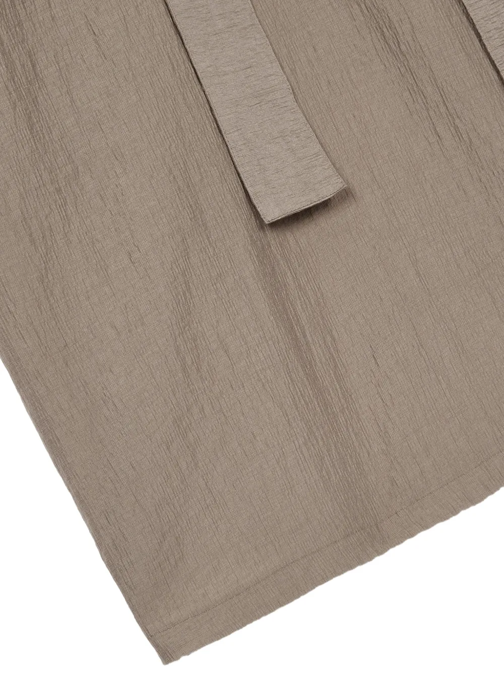 Studio Tomboy Frill-detailed Short-sleeve Mini Dress In Gray