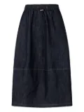 STUDIO TOMBOY drawstring denim skirt - Blue