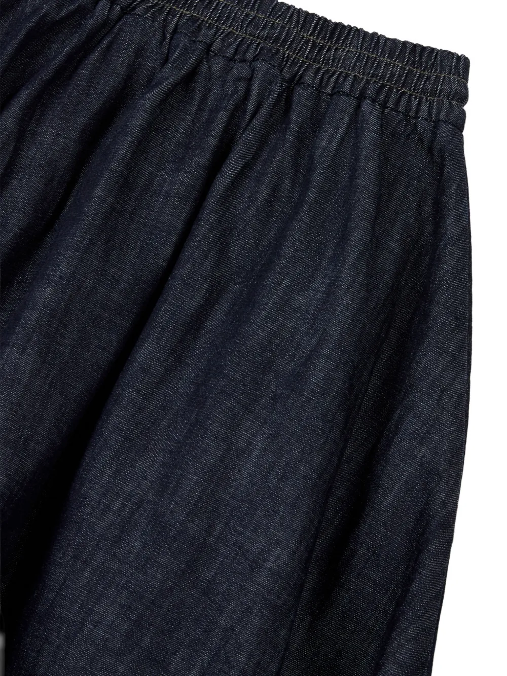 Studio Tomboy Drawstring Denim Skirt In Blue