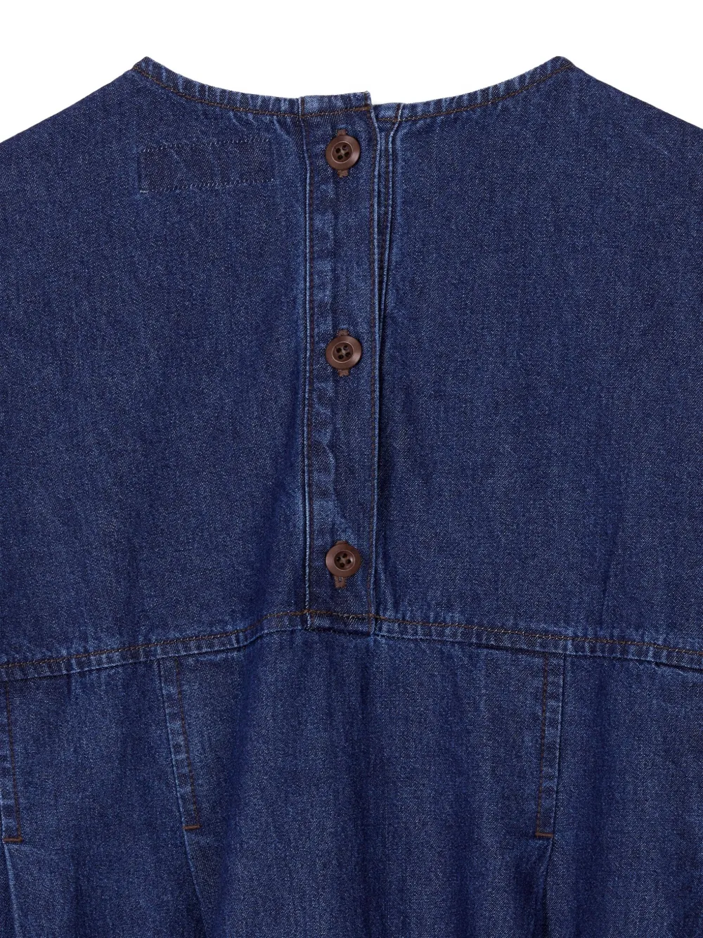 STUDIO TOMBOY Denim blousejurk met ceintuur Blauw