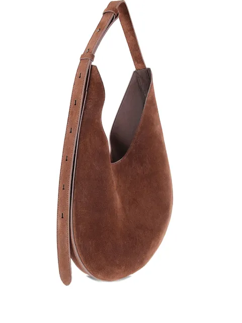 Aesther Ekme suede-curved shoulder bag