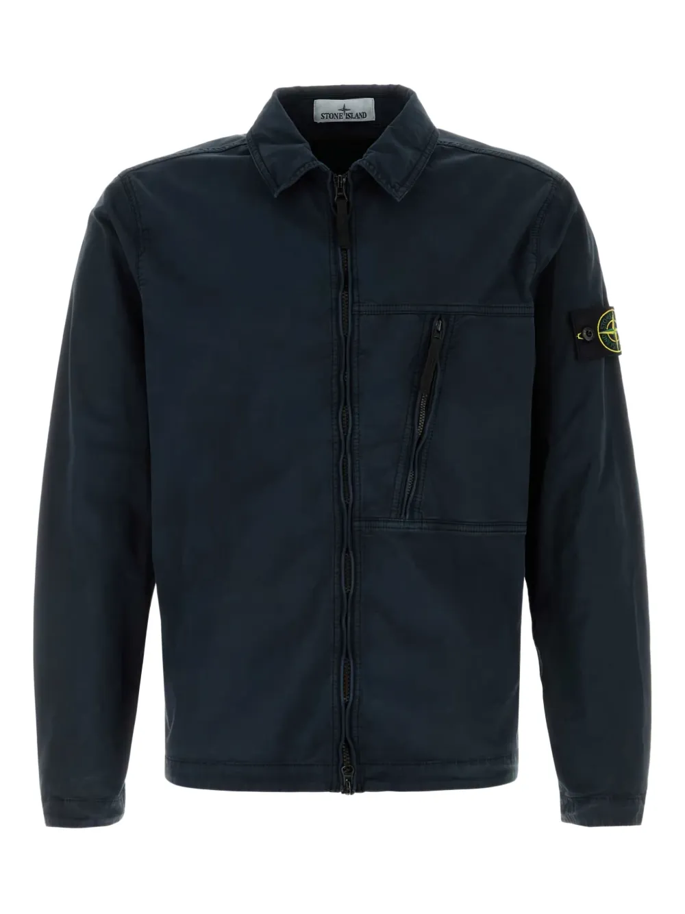 Stone Island zip-fastening pocket jacket Blauw