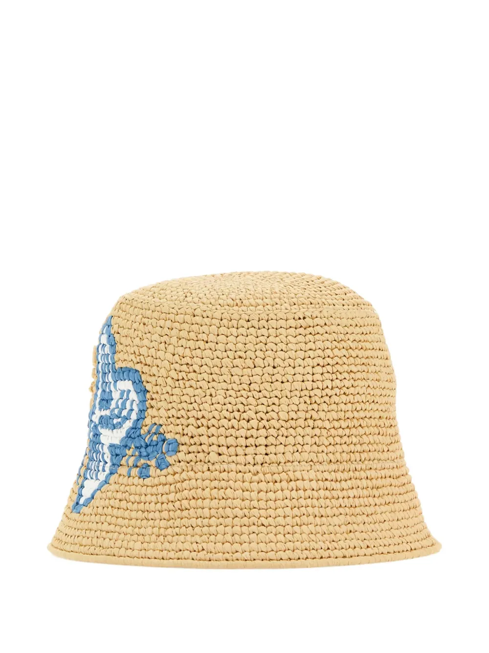 Prada raffia bucket hat Beige