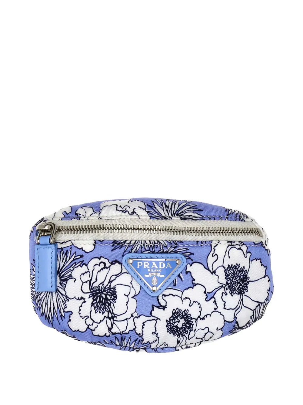 floral-print wrist pouch