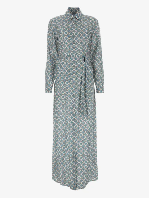 Prada geometric-print shirt dress