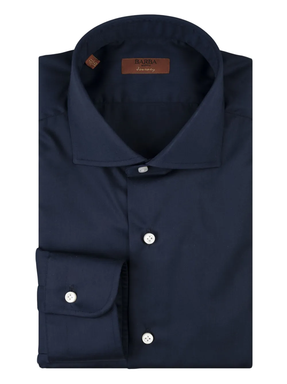 Barba long-sleeve cotton shirt | Blue | Image 1