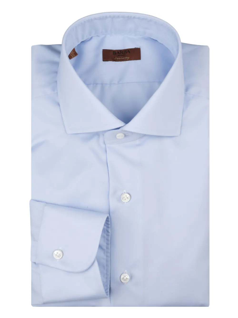 Barba long-sleeve cotton shirt | Blue | Image 1