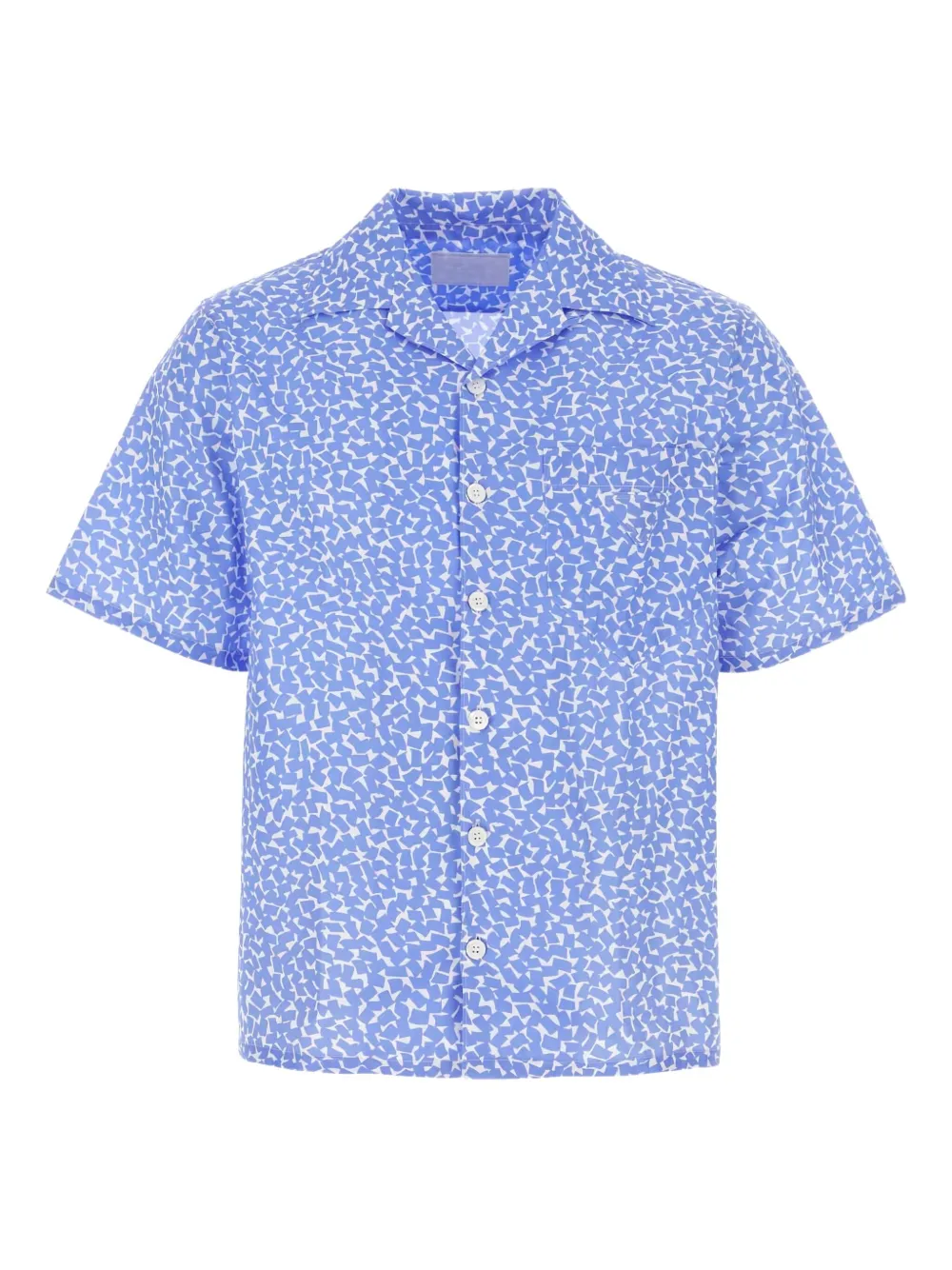 Prada short-sleeve printed shirt Blauw