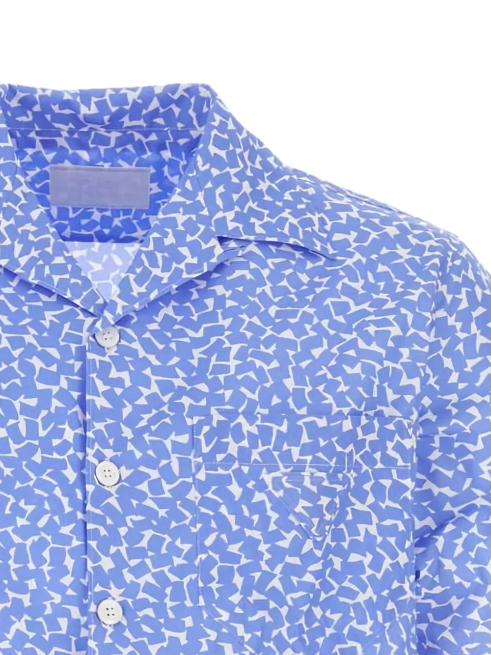 Prada short-sleeve printed shirt Blauw