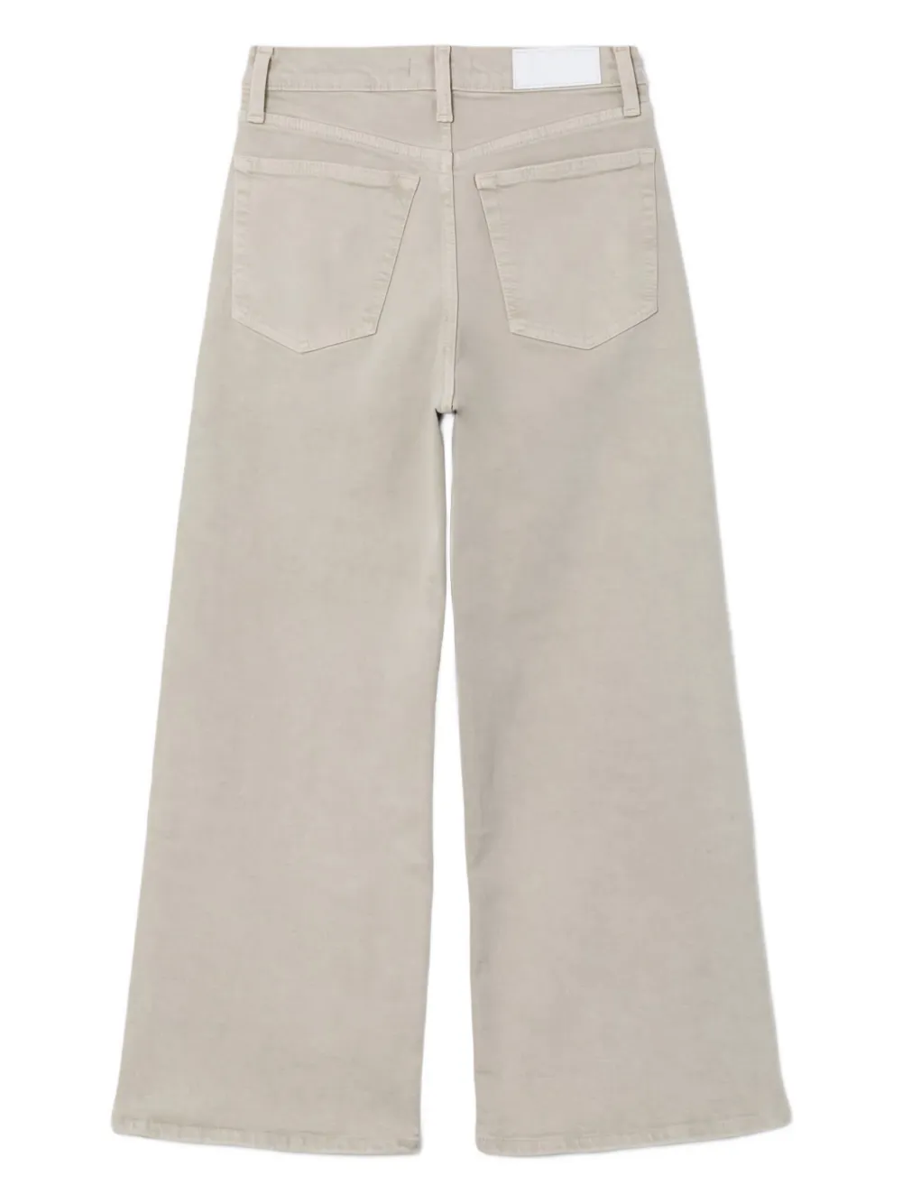 RE DONE high-rise jeans PEBBLE