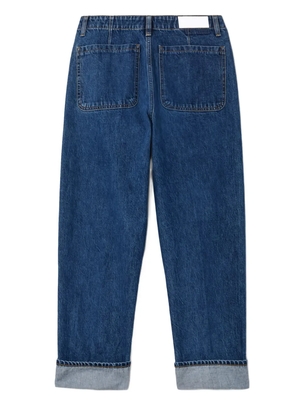RE DONE Bender double-pocket cuffed jeans Blauw