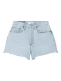 RE/DONE 70s high-rise frayed shorts - Blue