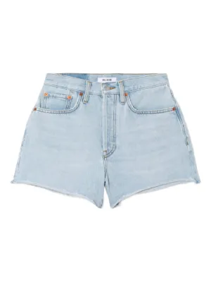 MM6 Maison Margiela ダメージ デニムショートパンツ | ブルー