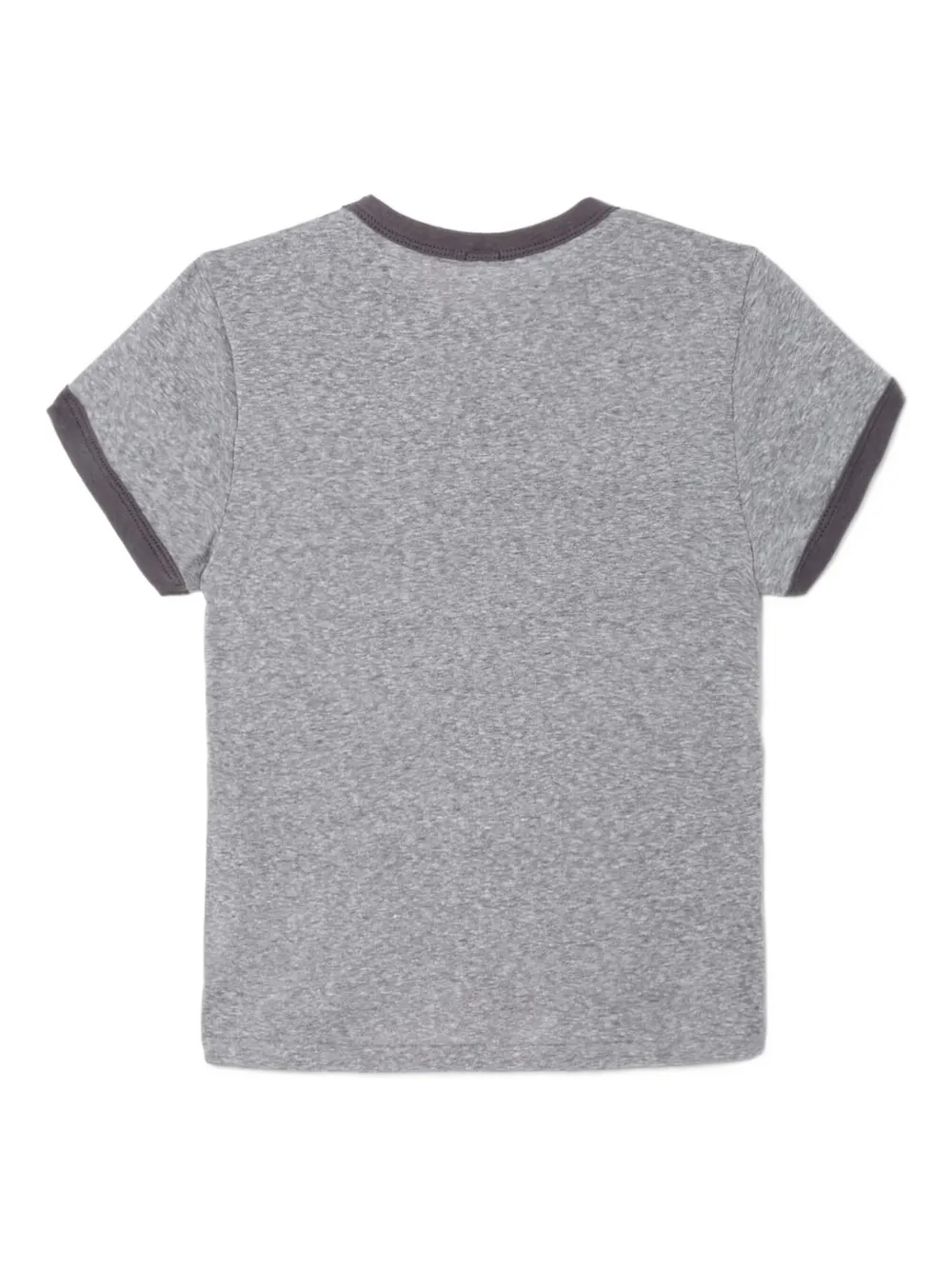 Re/done Ringer-detail Tee In Gray