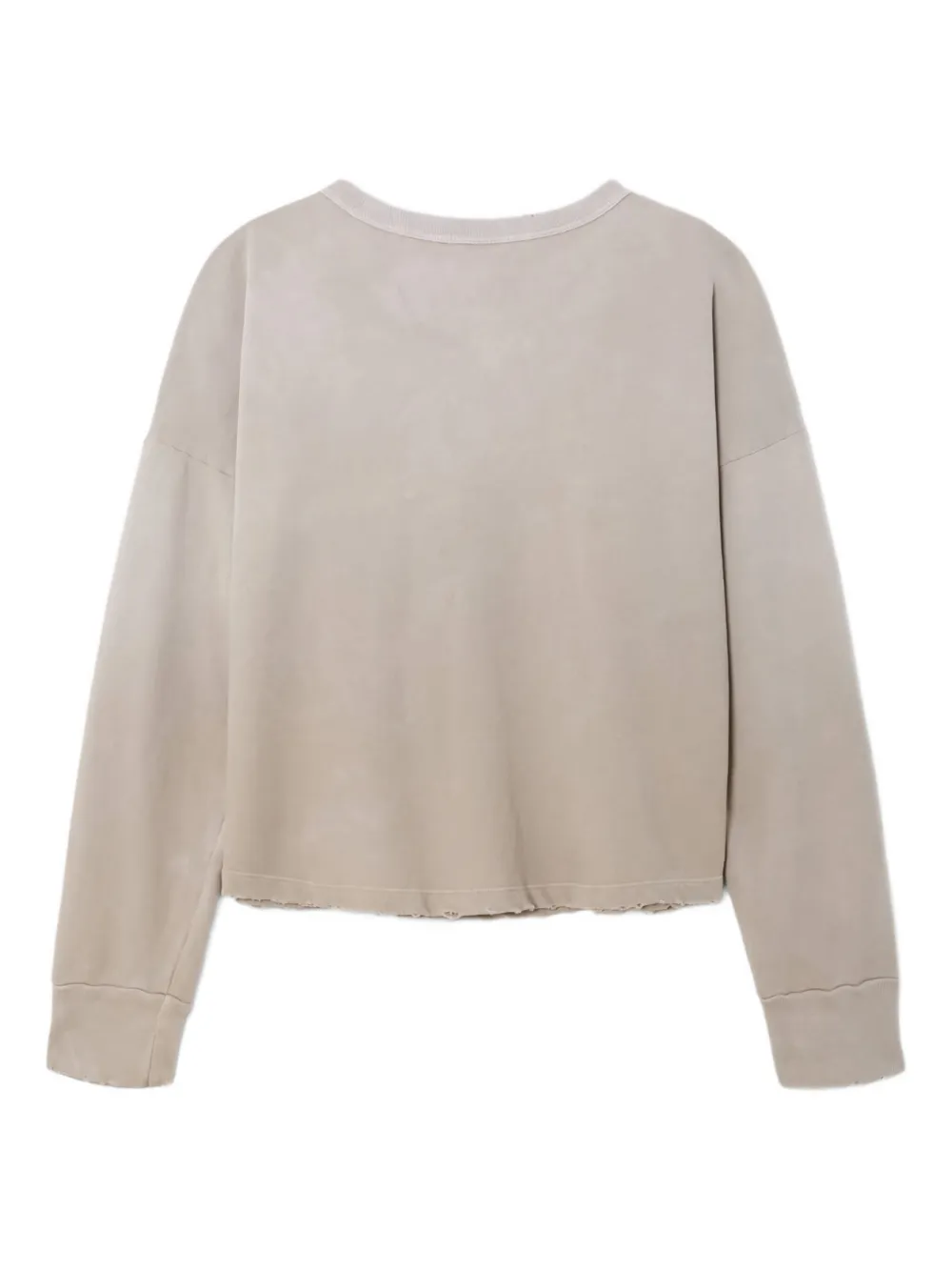 RE DONE Love Me graphic sweatshirt Beige