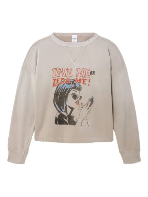 RE/DONE Love Me graphic sweatshirt