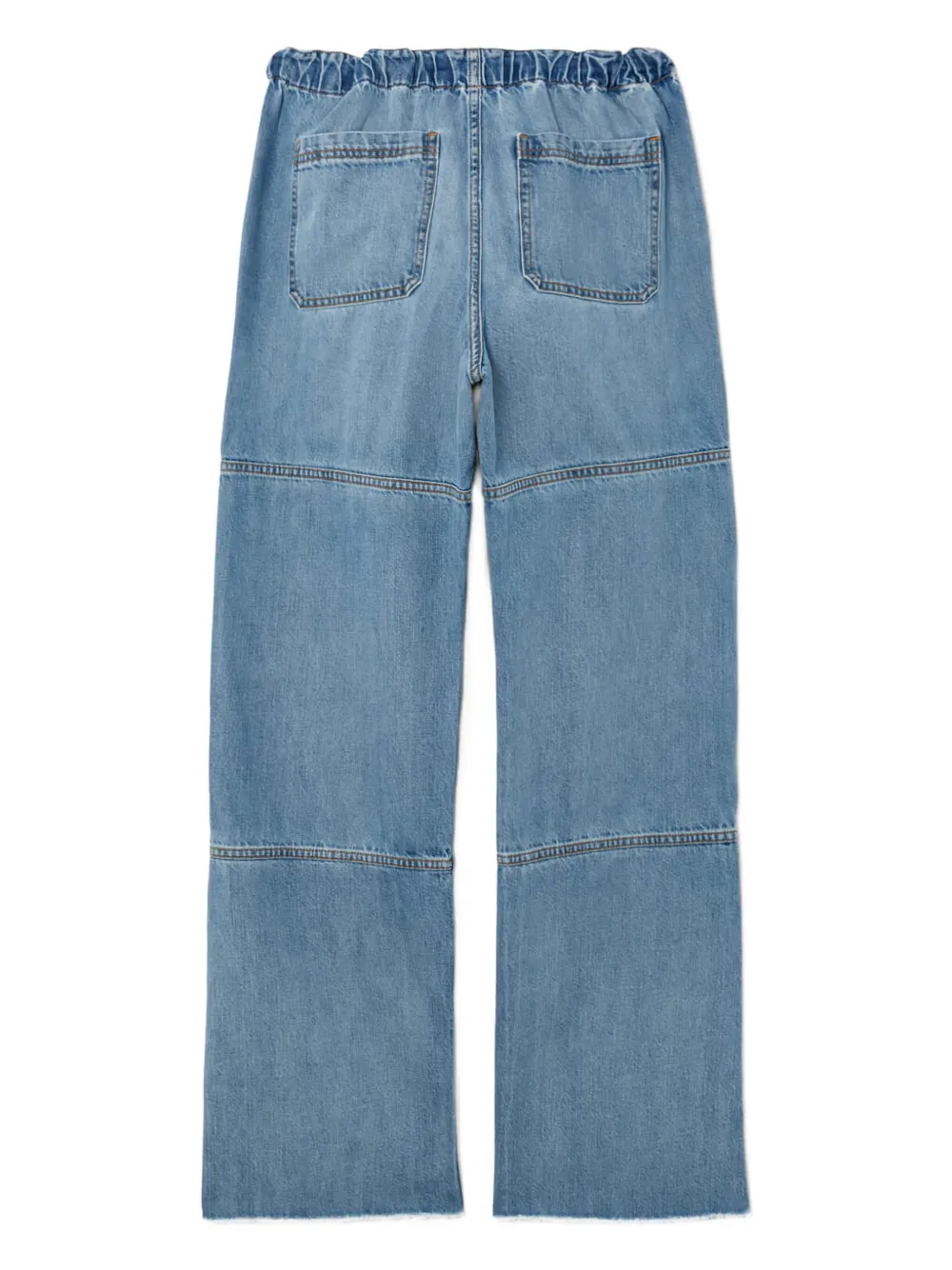RE DONE Beach panelled drawstring jeans Blauw
