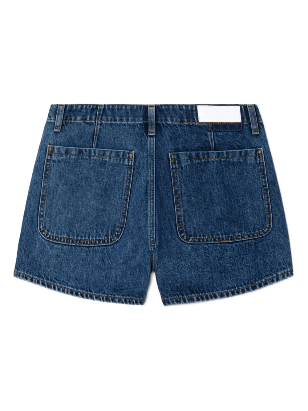 RE DONE The Bender pocket-detail denim shorts Blauw