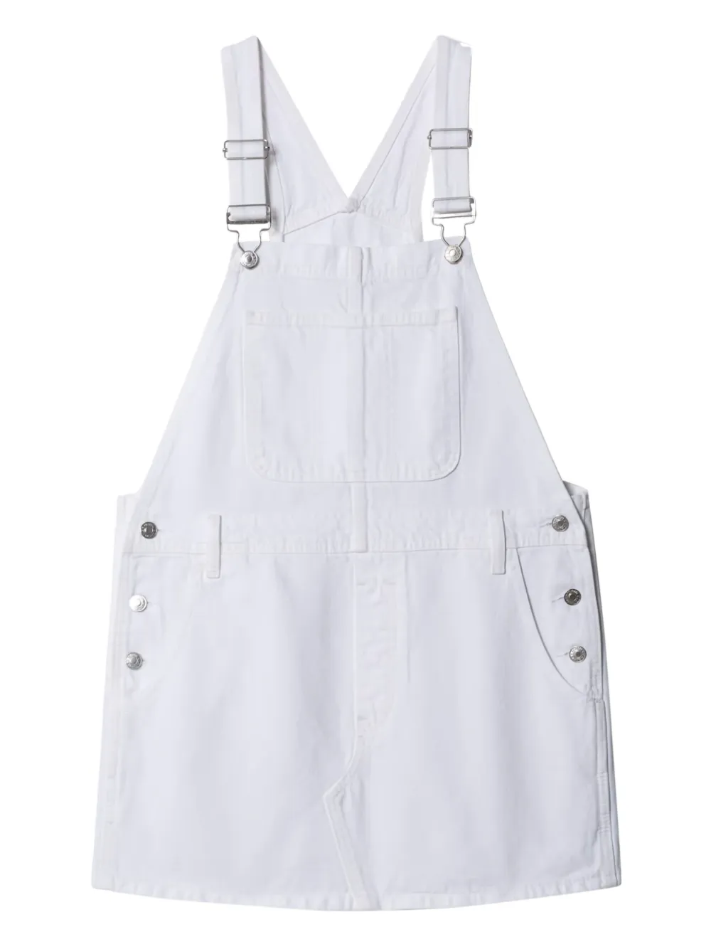 RE DONE Mini-jurk met zak Wit