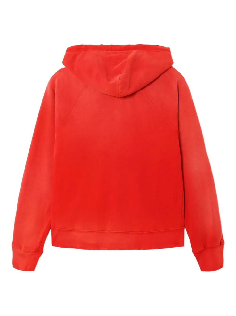 RE DONE zip-up hooded sweatshirt Rood