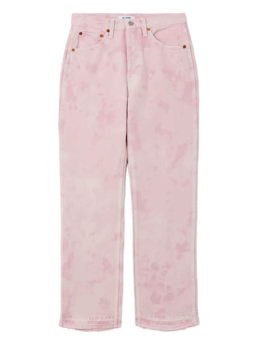 RE DONE 90s high-rise tie-dye jeans Roze