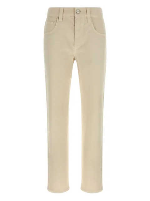 Brunello Cucinelli back-patch five-pocket trousers