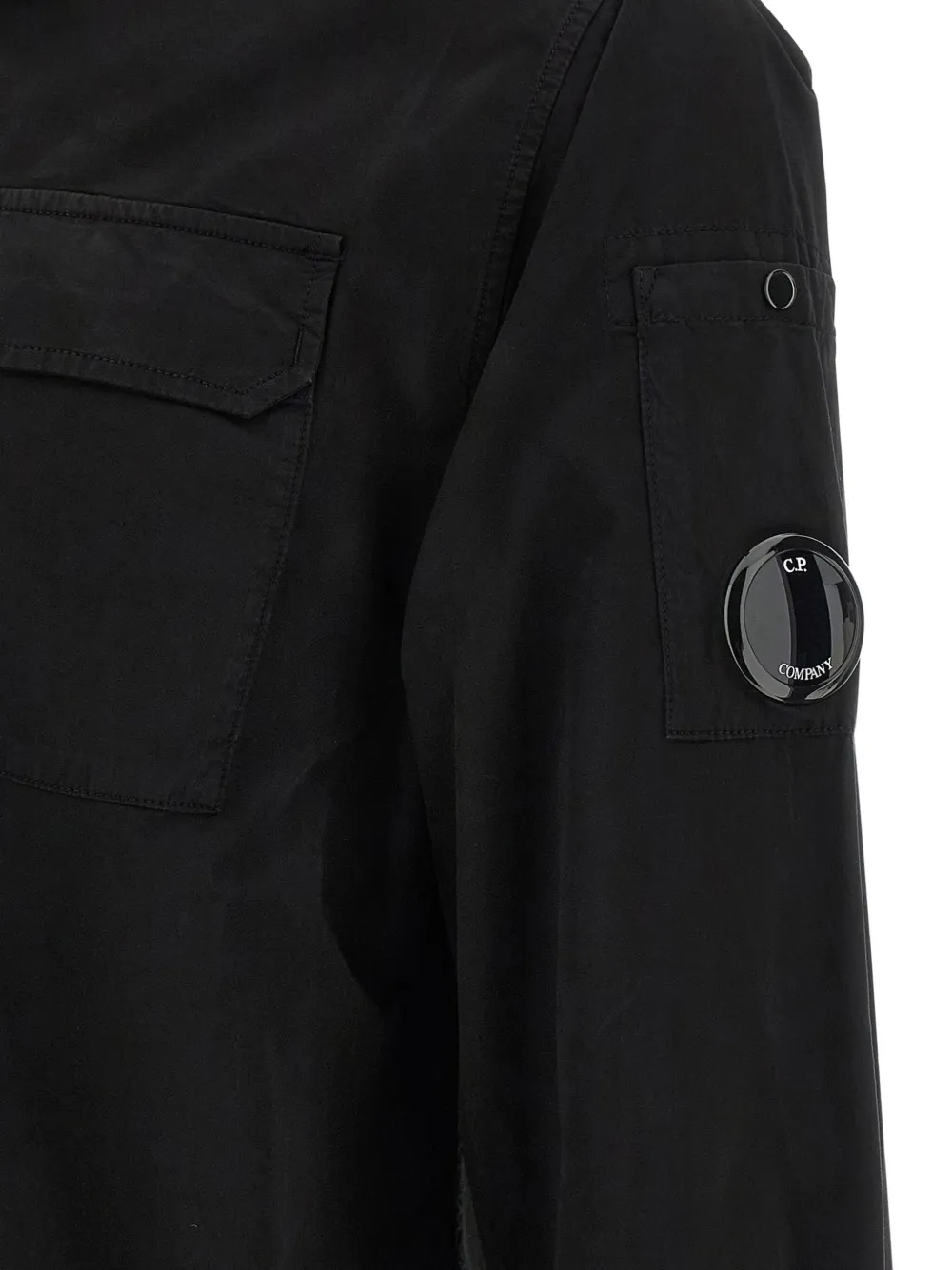 C.P. Company zipped long-sleeved jacket Zwart