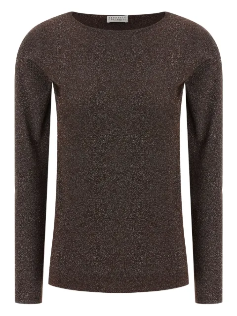 Brunello Cucinelli lurex crew-neck sweater