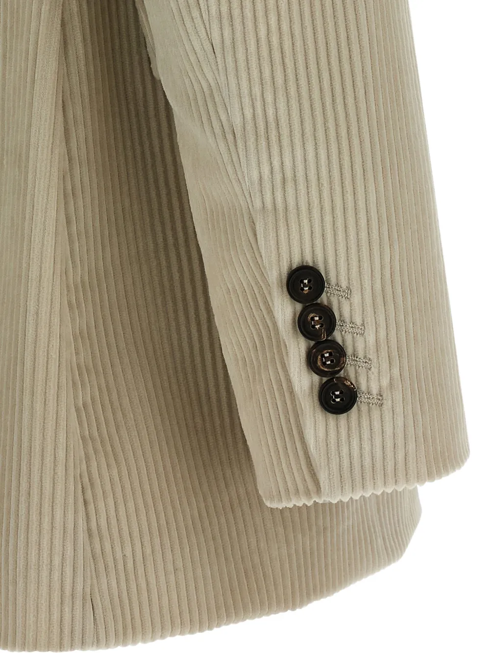 Brunello Cucinelli corduroy double-breasted jacket Bruin