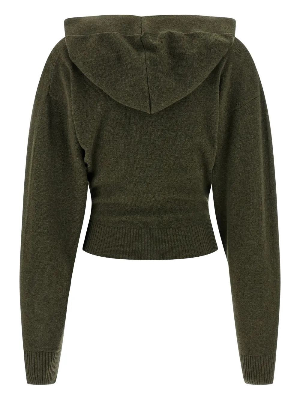 Stella McCartney hooded V-neck sweater Groen