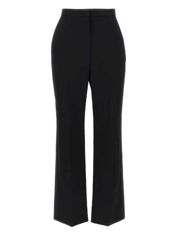 Givenchy Satin-band Wool Trousers in Blacks and greys
