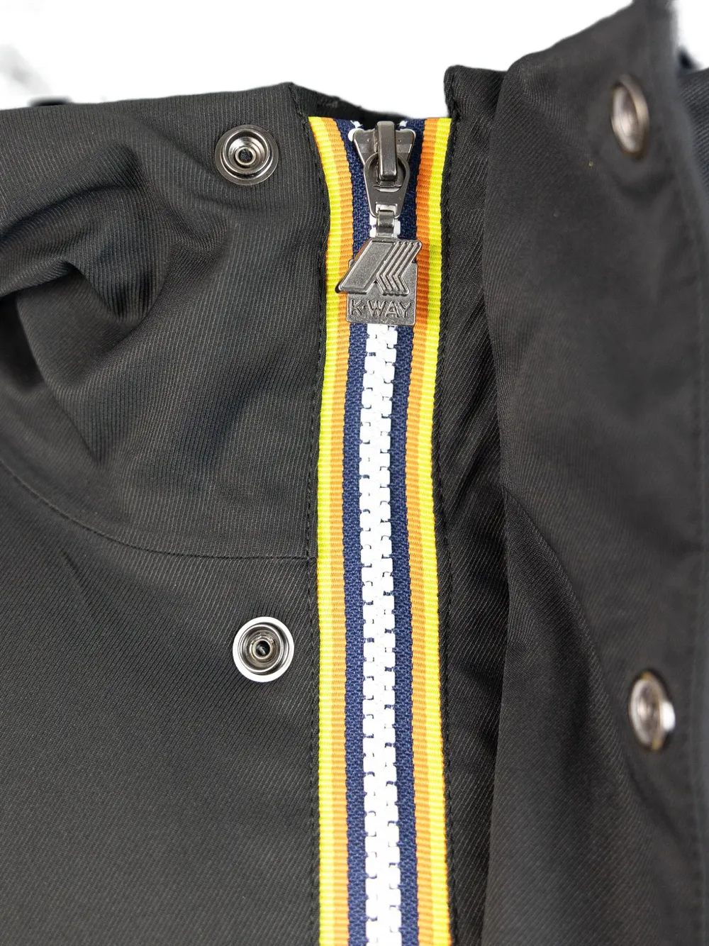 K-way Hooded Zip-fastening Jacket In Blue