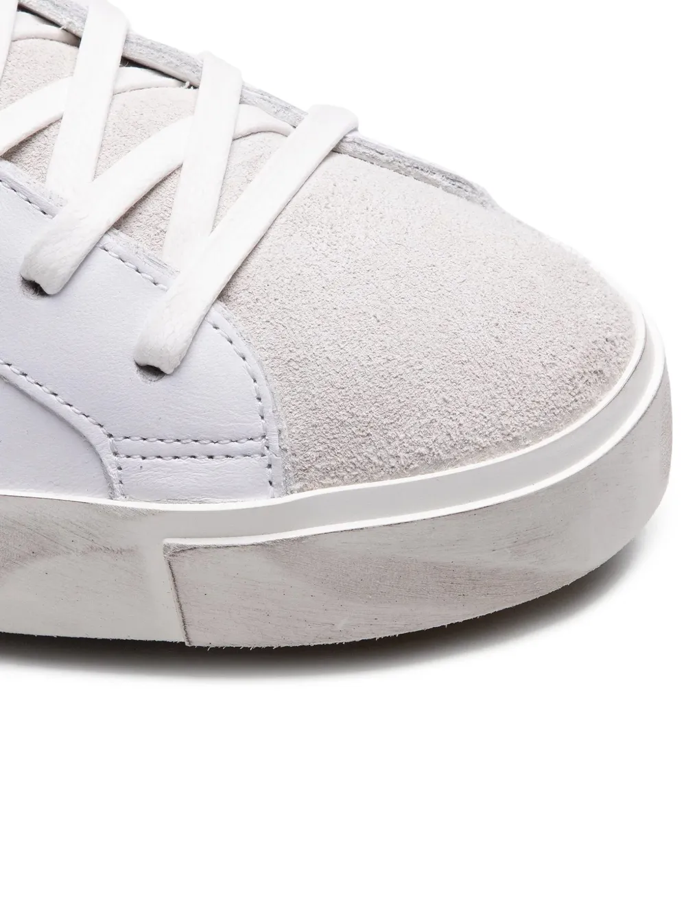 Philippe Model Paris leather suede sneakers NERO BIANCO