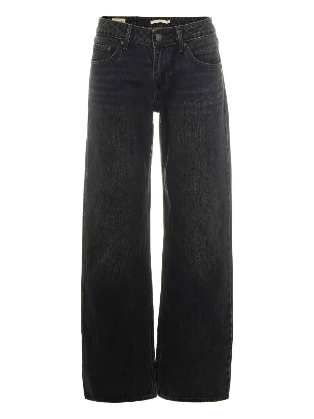 low-rise straight-leg jeans