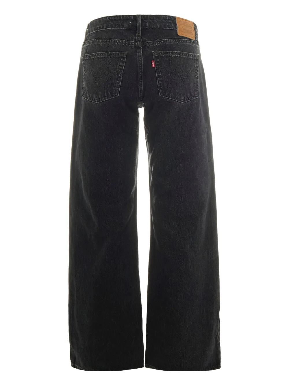 Levi's low-rise straight-leg jeans - Zwart
