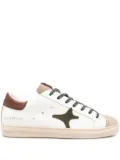 Ama Brand suede star sneakers - White