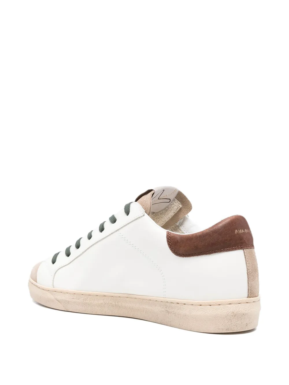 Ama Brand suede star sneakers White