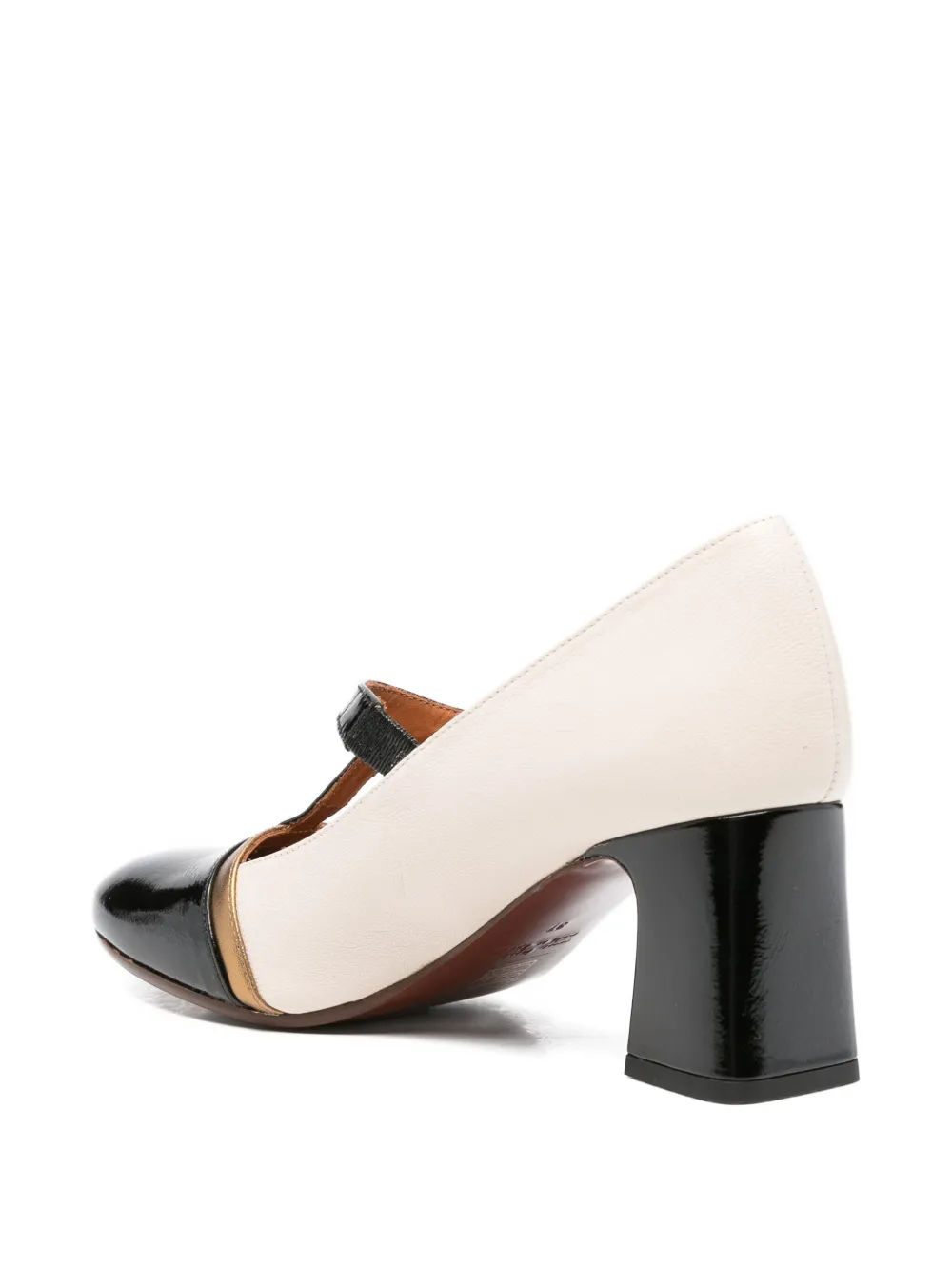 Chie Mihara 70mm T-bar block-heel pumps Black