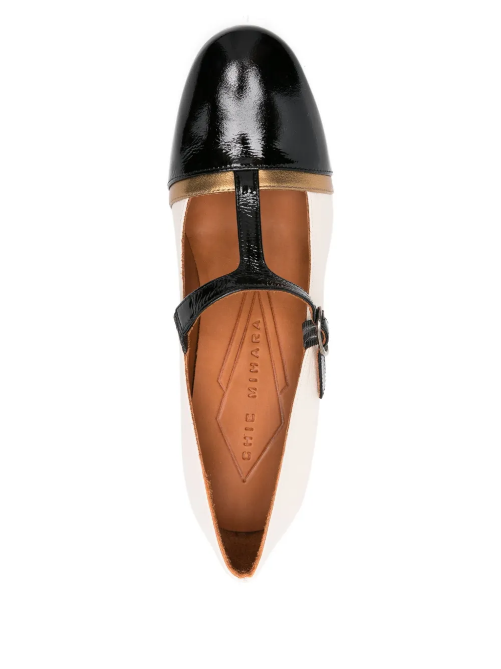 Chie Mihara 70mm T-bar block-heel pumps Black