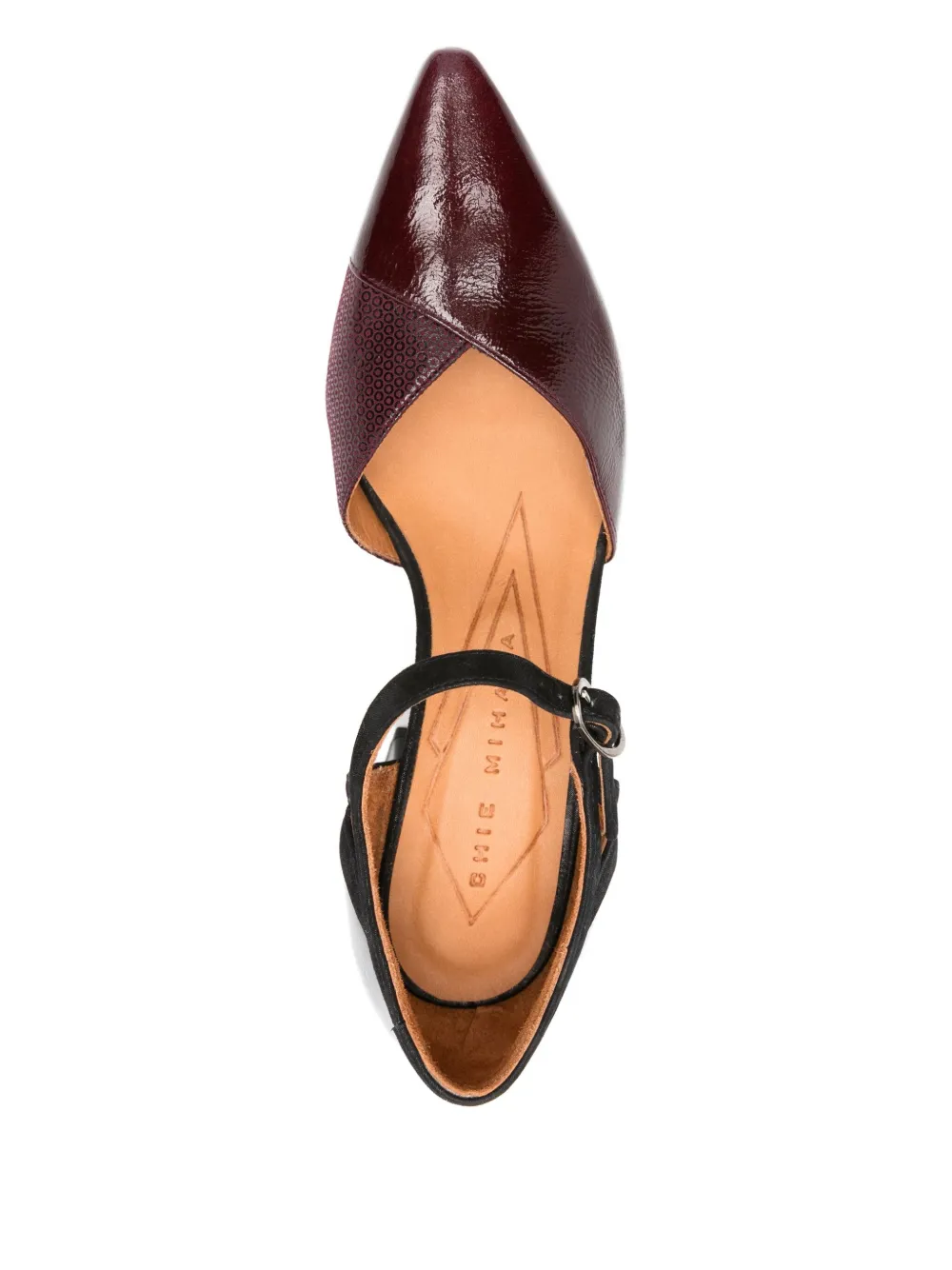 Chie Mihara 75mm block-heel ankle-strap pumps Red