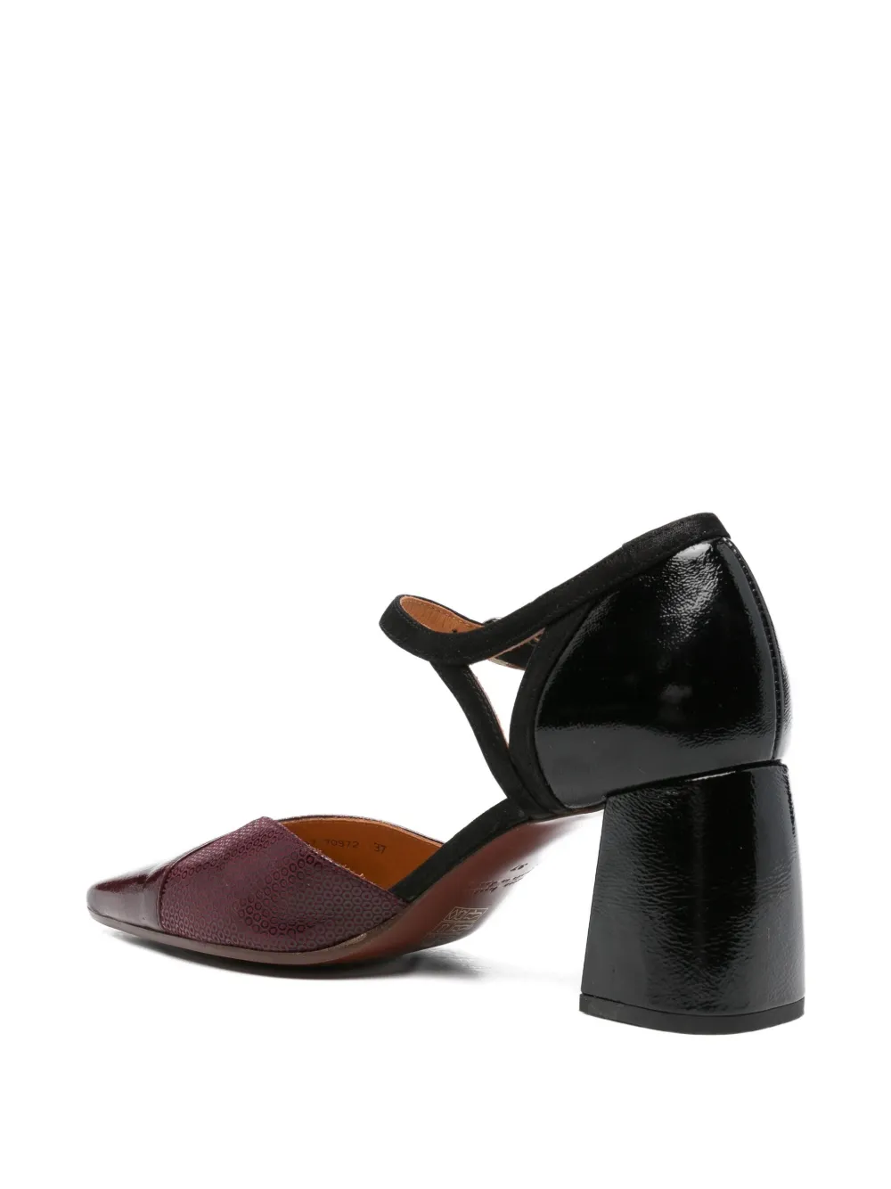 Chie Mihara 75mm block-heel ankle-strap pumps Red