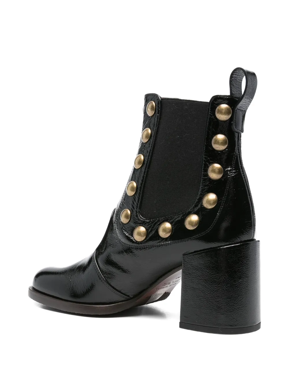 Chie Mihara 75mm Embellished Block-heel Ankle Boots In Black