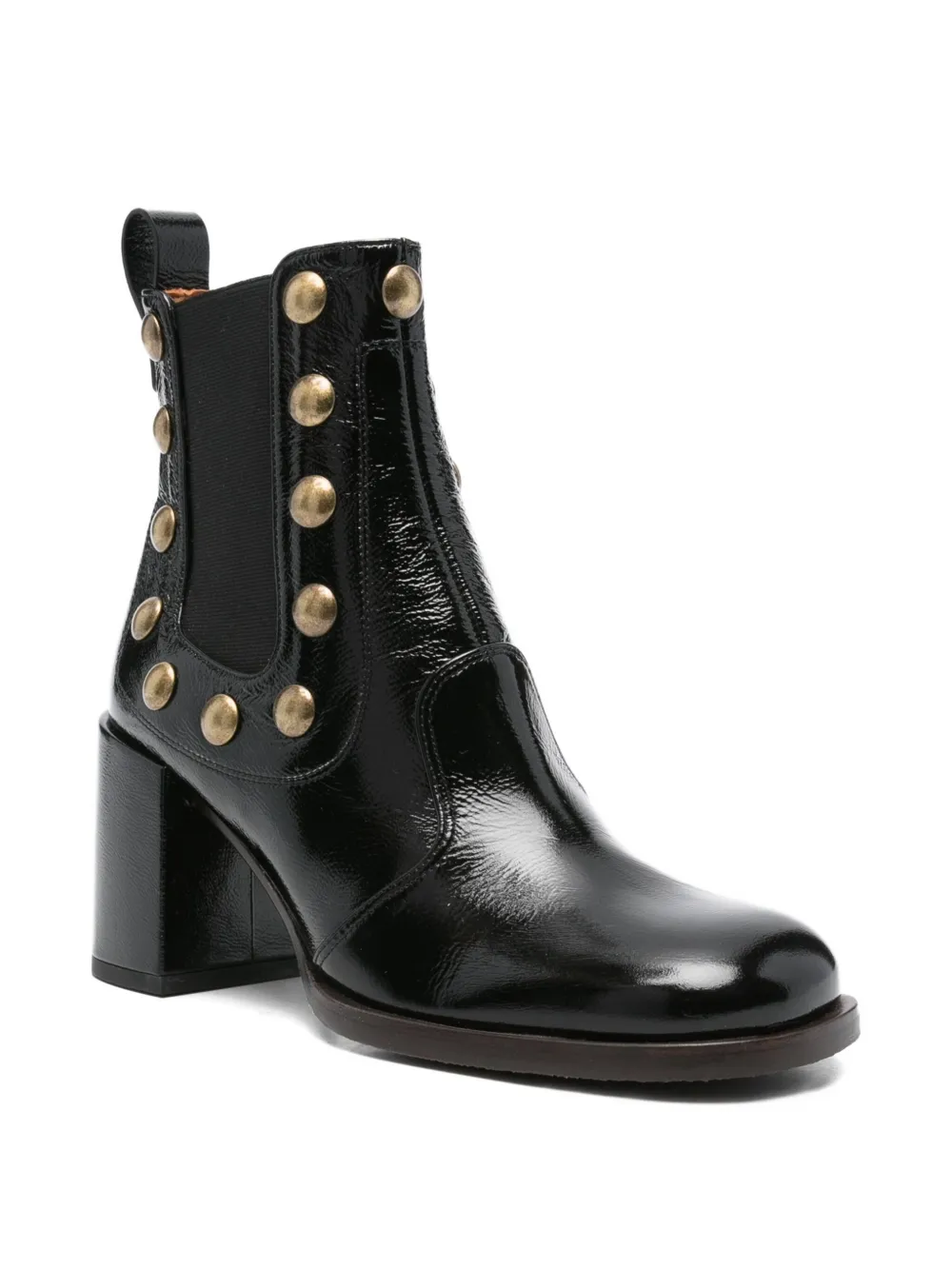Chie Mihara 75mm Embellished Block-heel Ankle Boots In Black