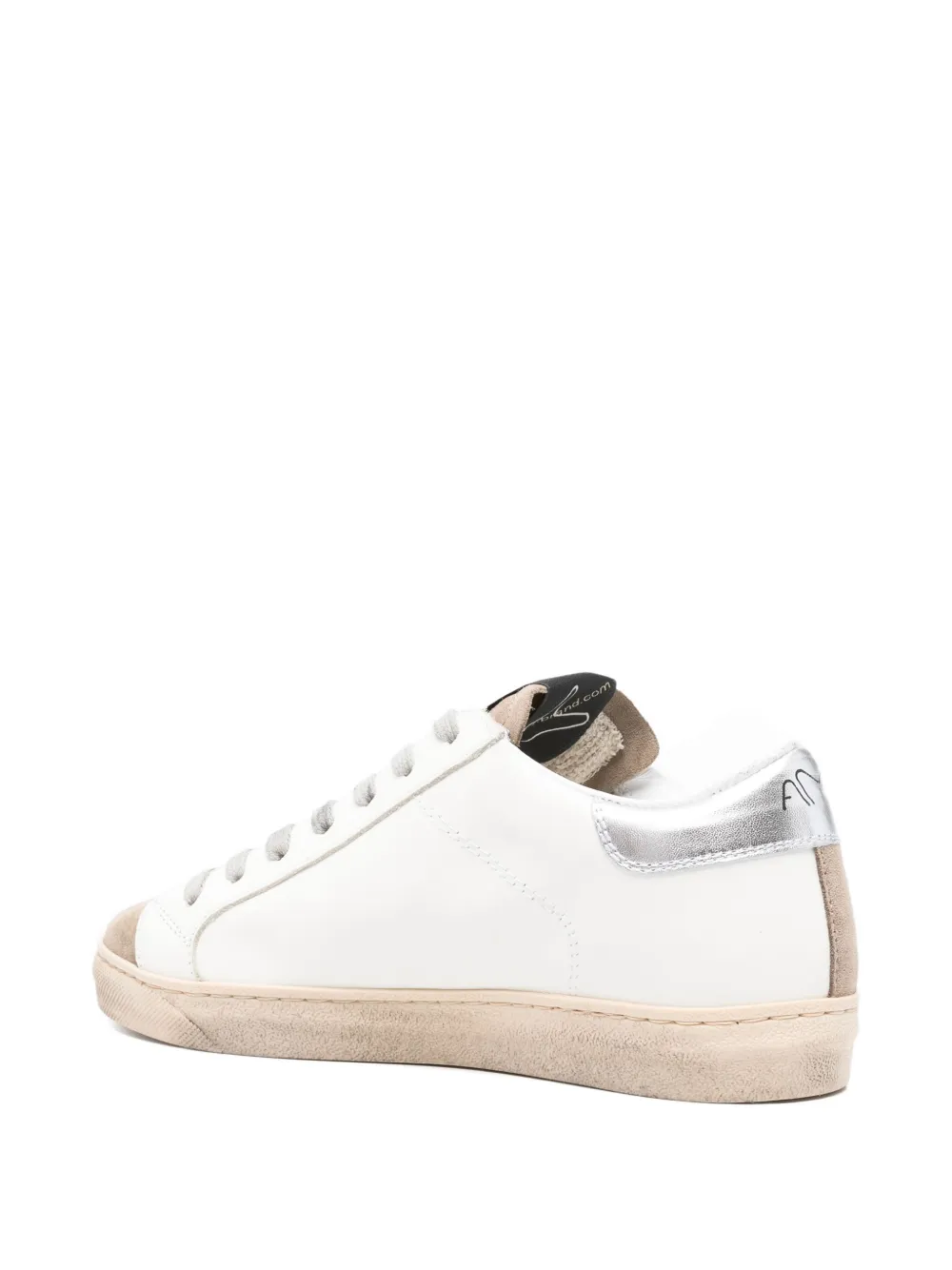 Ama Brand Suède sneakers met glitter Wit