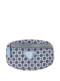 Prada printed logo wallet - Blue