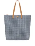 Prada large geometric-pattern tote bag - Blue