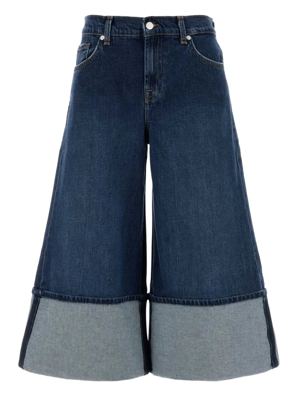 Mankind wide-leg cuffed jeans