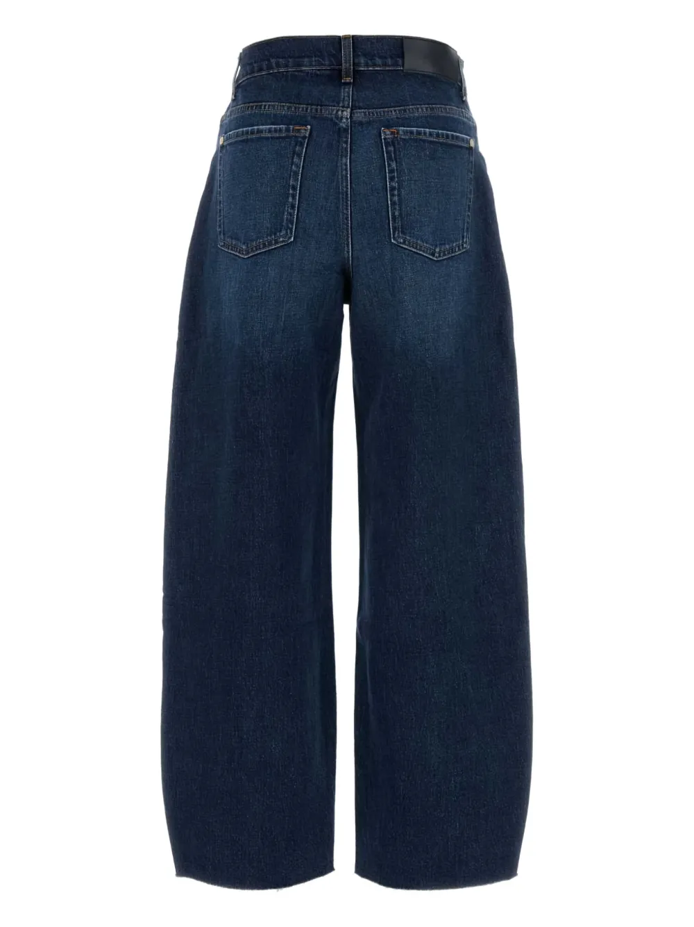 7 For All Mankind balloon-leg raw-hem jeans - Blauw