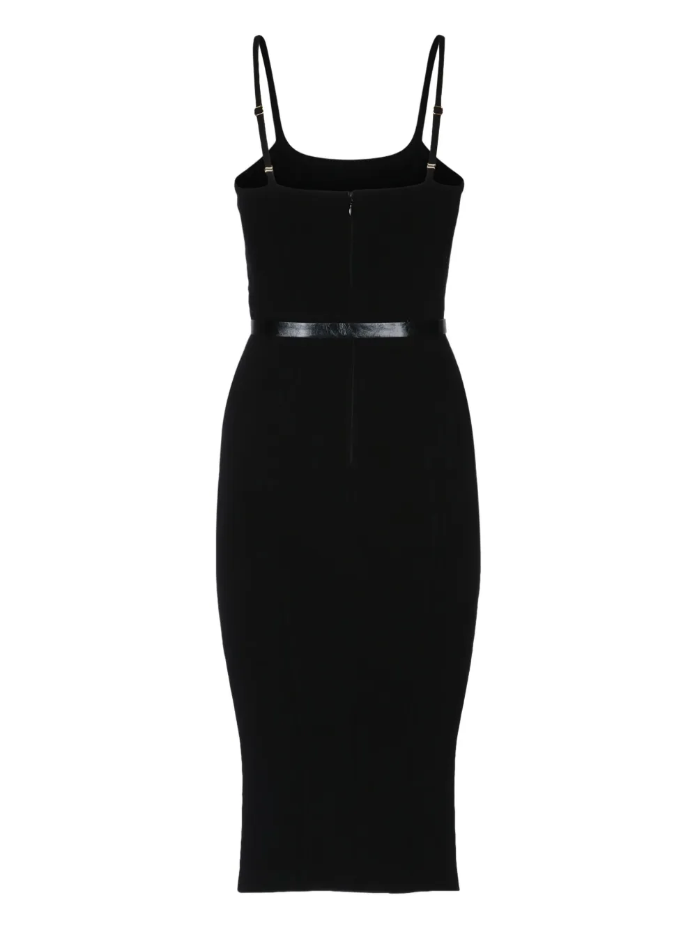Elisabetta Franchi belted knit dress - Zwart
