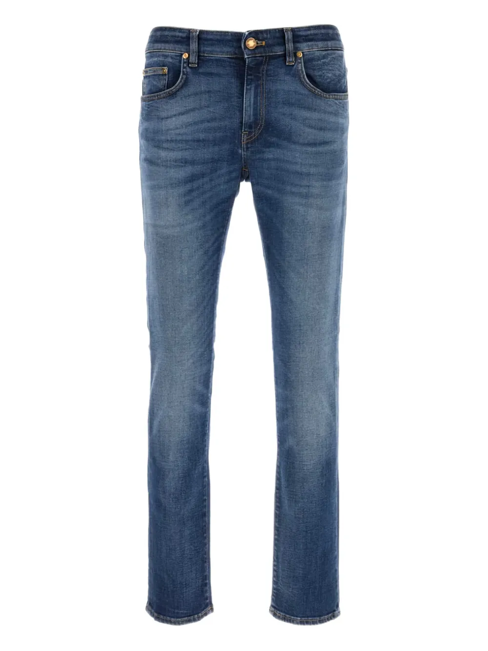 PT Torino cotton-blend denim jeans Blauw